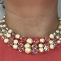Selling: Multi-strand Bead + Crystal Necklace