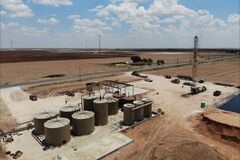 Project: Saltwater disposal facility dirt work and construction
