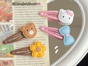 Buy Now: 400pcs cute bear bow bb clip KT kitten hairpin