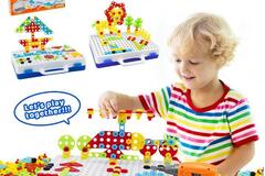 Buy Now: 2Set /474pcs drill puzzle set STEM learning educational toys