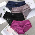 Comprar ahora: 50pcs ice silk underwear sexy seamless lace cotton underwear