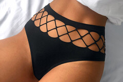 Buy Now: 50pcs sexy fishnet hole hollow thong seamless ladies T-back