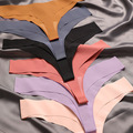 Comprar ahora: 50pcs low waist sexy ice silk ladies underwear T-back