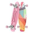 Comprar ahora: 6pcs mini skateboard flexible deck color PU wheel