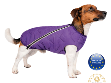 Selling: Sustainable Dog Jacket Vest Purple L