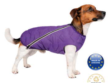 Selling: Sustainable Dog Jacket Vest Purple XS