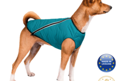 Selling: Sustainable Dog Jacket Vest Turquoise Blue XL