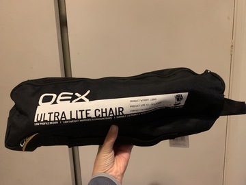 Hiring Out (per day): OEX Ultralight Chair 1.28kg