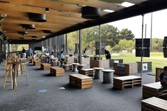 Book a meeting | $: The Range l Hip green views of the Driving Range