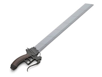 Selling with online payment: 2 Attack on Titan blades