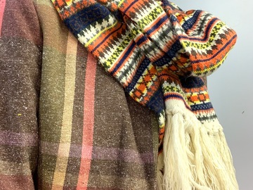 Selling: Fair Isle Vibe Extra Long Knit Scarf 