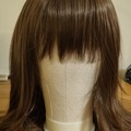 Selling with online payment: Gekkou brown wig with centre parting and full fringe