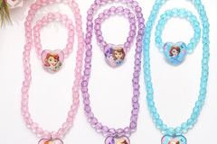 Comprar ahora: 50Set/100pcs cartoon Princess Aisha children's necklace bracelet 