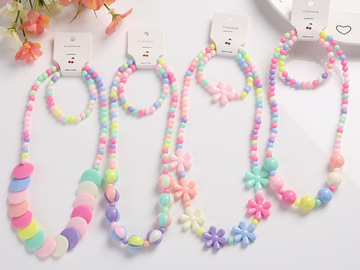 Buy Now: 50Set/100pcs children's candy necklace bracelet jewelry beads