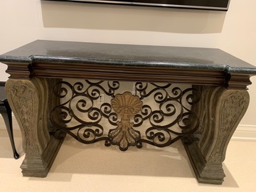 Selling: Vintage Design Granite Console Table