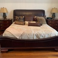 Selling: King-Size Leather and Granite Bedroom Set 