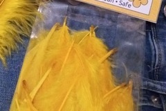 Buy Now: 12 Packs of 25 Yellow Craft Feathers