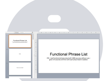 Digital Resource: Functional Phrase List ppt with STG embedded