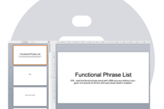 Digital Resource: Functional Phrase List ppt with STG embedded