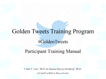 Digital Resource: #GoldenTweets, social media training program, Client Packet