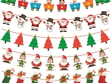 Buy Now: 145 Sets of Christmas Party Decoration Pull Flag