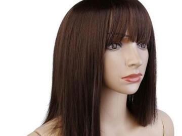 Buy Now: 4pcs women's wig cute blonde blue-brown headband women's wig