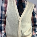 Selling: Knit Vest with Subtle Polkadot 