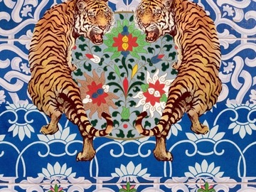  : Double Tiger- Giclee Art Print