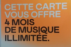 Vente: Carte Deezer 4 mois musique illimitée (60€)