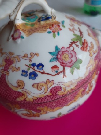 Sucrier Corund motif flocon en céramique - Chineurs du Monde