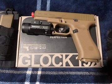Selling: Elite Force Glock 19x GBB Green Gas Airsoft Pistol w/ mag +extras