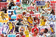 Buy Now: 1000Pcs NBA Basketball Player Cartoon Graffiti Stickers
