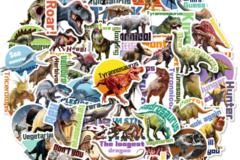 Comprar ahora: 1000Pcs Jurassic Anime Funny Dinosaur Animal DIY Sticker Toys
