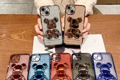 Comprar ahora: 60pcs tide brand glitter violent bear phone case for iPhone 14 13