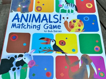 Selling: Like New! Cute Matching Animals Memory Game