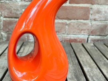Selling: Bright Orange Ceramic Pitcher 
