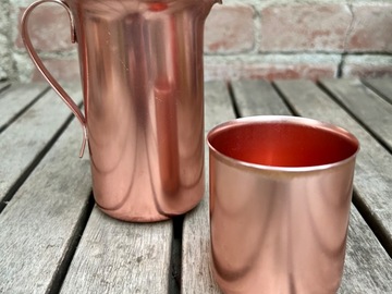 SOLD : Color Craft Aluminum Pitcher + Cup
