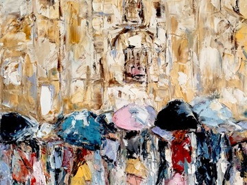 Sell Artworks: Rain at Milan Cathedral