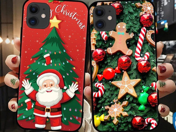 Buy Now: 100pcs Christmas Santa Christmas tree phone case for iPhone