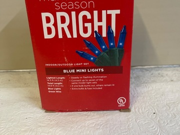 Buy Now: Blue Mini Lights (70) Green Wire Indoor/Outdoor 