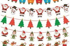 Comprar ahora: 145 Sets of Christmas Party Decoration Pull Flag