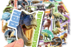 Buy Now: 1000Pcs Jurassic Anime Funny Dinosaur Animal DIY Sticker Toys