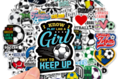 Buy Now: 1000Pcs Cartoon Waterproof Stickers Gifts Soccer Sports Graffiti 