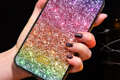 Comprar ahora: 40pcs Luxury rhinestone rainbow sequins glitter case for iphone 