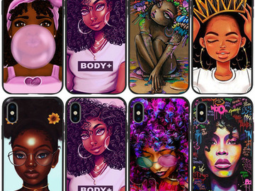 Buy Now: 50Pcs Black Girl Phone Cases For iPhone 12 13 14