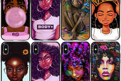 Comprar ahora: 50Pcs Black Girl Phone Cases For iPhone 12 13 14