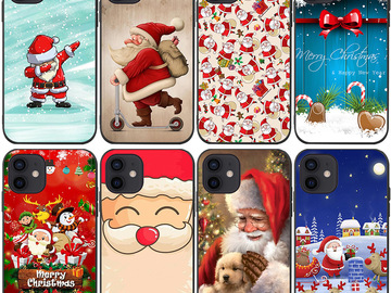 Comprar ahora: 50Pcs Cartoon Christmas Carnival Phone Cases for iPhone 14 13 12