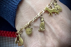 Selling: Golden Cat Charm Bracelet