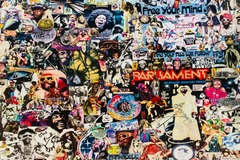 Selling with online payment: PARLIAMENT FUNKADELIC + GEORGE CLINTON CUSTOM POSTER 