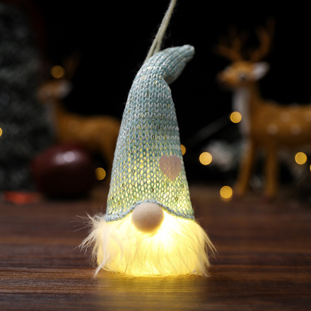 60pcs Christmas decoration pendant doll luminous ornaments